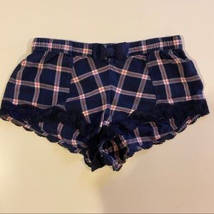 Plaid Pajama Sleeping Shorts